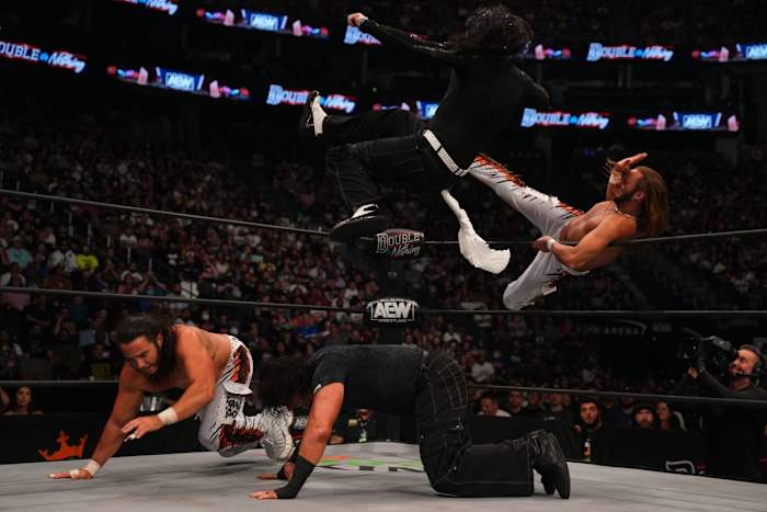 The Young Bucks took on The Hardys at Sunday's AEW Double or Nothing.